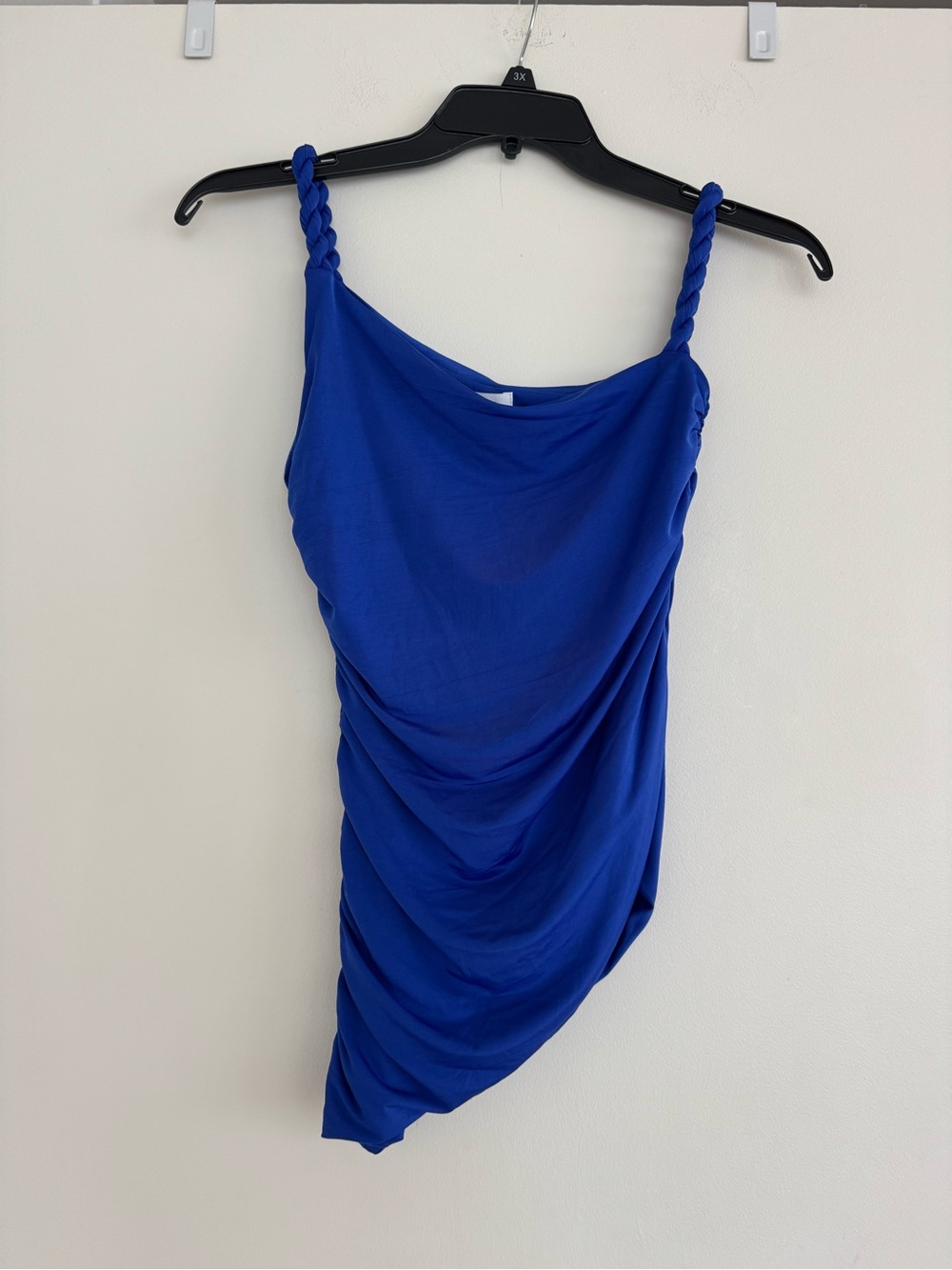 Meshki asymmetrical tank royal blue